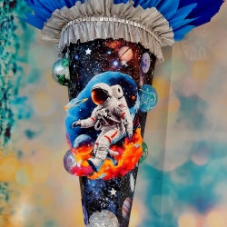 Schultüte Weltraum Zuckertüte Astronaut, Planeten und Sterne