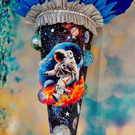 Schultüte Weltraum Zuckertüte Astronaut, Planeten und Sterne
