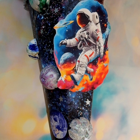 Schultüte Weltraum Zuckertüte Astronaut, Planeten und Sterne