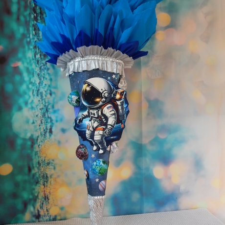 Schultüte Weltraum Zuckertüte Astronaut, Planeten und Sterne