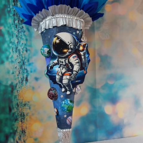 Schultüte Weltraum Zuckertüte Astronaut, Planeten und Sterne