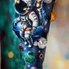 Schultüte Weltraum Zuckertüte Astronaut, Planeten und Sterne