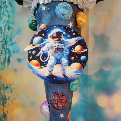 Schultüte Weltraum Zuckertüte Astronaut, Planeten und Sterne