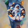 Schultüte Weltraum Zuckertüte Astronaut, Planeten und Sterne