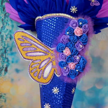 Schultüte  Zuckertüte Schmetterling