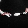 Perlen-Kette, gehäkelt, 51,5 cm, handmade, Magnetverschluss 