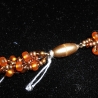 Rocailles-Kette, gehäkelt, 51 cm, handmade, Magnetverschluss 
