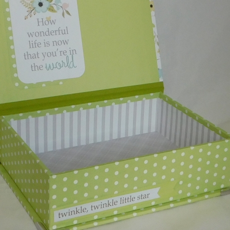 niedliche Klappbox zur Geburt ♥ Schachtel Geschenk Taufe