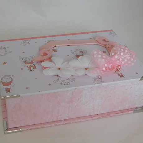 niedliche Klappbox zur Geburt ♥ Schachtel Geschenk Taufe Girl