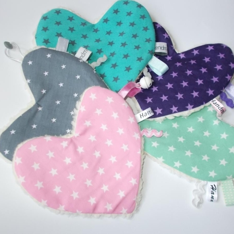 *Knisterherz / Schmusetuch Herzform*