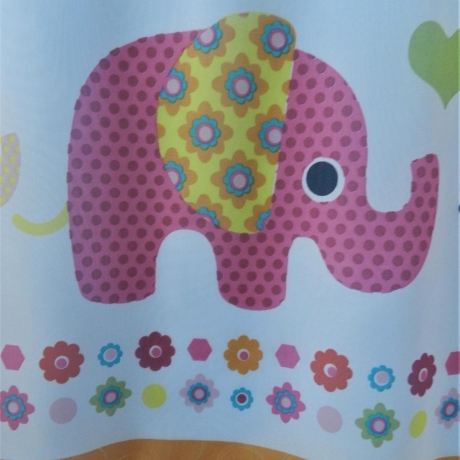 Scheibengardine für Kinder mit niedlichen Elefanten