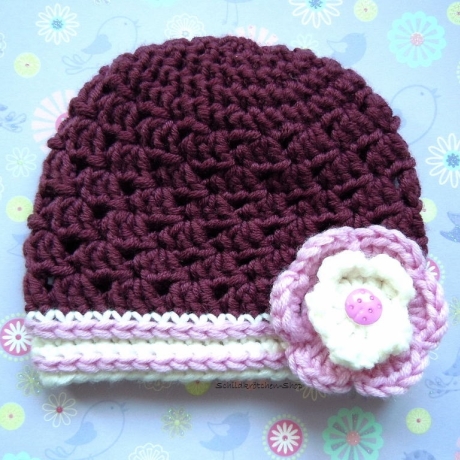 Merino-Babymütze, KU 28-32cm