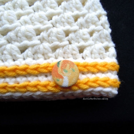 Merino-Taufmütze Mia 34-40cm Kopfumfang