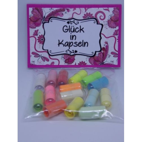 Glück in Kapseln Pink