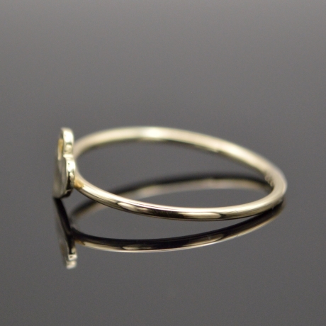 Vorsteck-Ring Corazón handgefertigter 333er Goldring