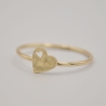 Vorsteck-Ring Corazón handgefertigter 333er Goldring