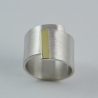 Silberring Simplicity-Gold 585er Gold