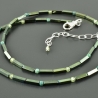 Zarte grüne Halskette Hämatit Peridot Chrysokoll Geschenk Braut