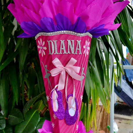 Schultüte Ballerina   Zuckertüte für Mädchen