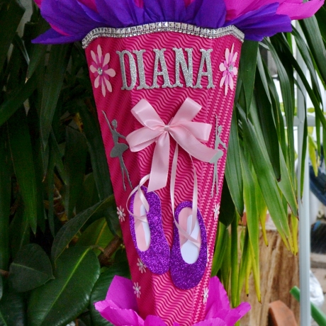 Schultüte Ballerina   Zuckertüte für Mädchen
