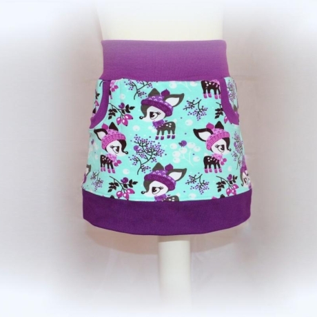 Rock Rehkitz Gr. 74-80 (Wunschgröße möglich)