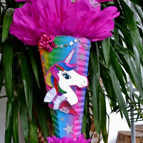 Schultüte Einhorn  Zuckertüte