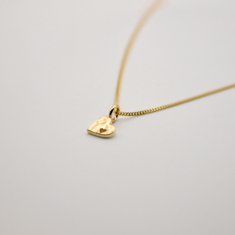 333er Gelbgold Anhänger  Corazón/handgefertig