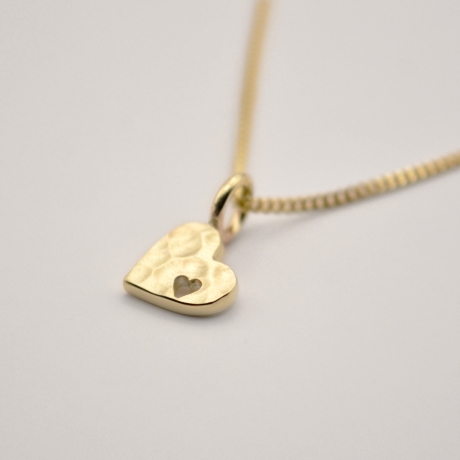 333er Gelbgold Anhänger  Corazón/handgefertig
