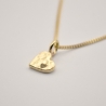 333er Gelbgold Anhänger  Corazón/handgefertig