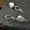 Ohrringe 925er Silber Turmalin grün Geschenk Hochzeit