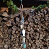 Dekohänger/ Mobile 74cm Fische Seesterne Holz blau weiß türkis