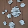rustikale Weihnachtskugeln Treibholz weiß kupfer shabby 7-22 cm