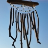 Windspiel Suncatcher Treibholz Glasperlen Kristalle 85 cm