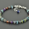 Armband Regenbogen bunt Edelsteine 925er Silber Labradorit