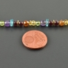 Regenbogen - Edelsteinkette, vergoldete zarte Halskette, Boho