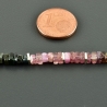 Feine Turmalinkette bunt 925er Silber quadratisch edel Geschenk