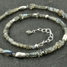 Labradoritkette wird zart 925er Silber Geschenk Hochzeit