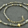 Labradoritkette wird zart verg. 925er Silber Geschenk Hochzeit