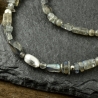 Labradoritkette wird zart 925er Silber Geschenk Hochzeit