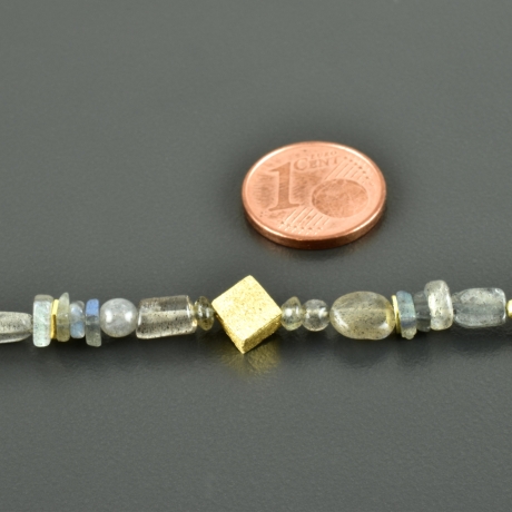 Labradoritkette wird zart verg. 925er Silber Geschenk Hochzeit