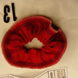 Haargummi Scrunchie Haarschmuck Haarscrunchie aus Stoff verziert