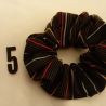 1Haargummi Scrunchie Upcycling Haarscrunchie aus Stoff verziert