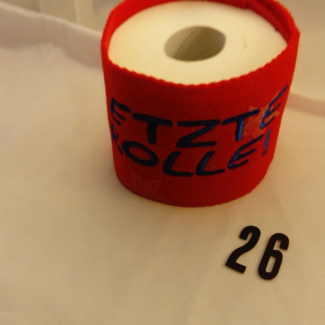 Letzte Rolle Klorollenverstecker WC-Papier Verstecker Geschenk