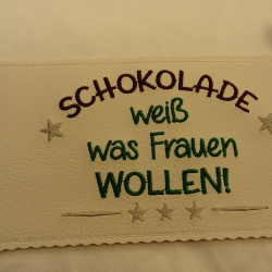 Kunstleder Frauen Umverpackung Hülle Spruch