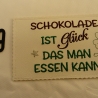 Kunstleder Glück Umverpackung Hülle Spruch