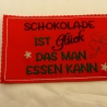 Rot Glück das man essen kann  Umverpackung Hülle Spruch