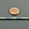Armband zarte Hämatitwürfel grün blau minimalistisch Armkettchen