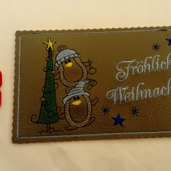 Fröhliche Weihnachten  Umverpackung Hülle Spruch