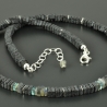 Lavakette mit Labradorit, Apatit und 925er Silber Geschenk