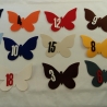 4 Schmetterlinge Kunstleder Flicken Set Basteln Patch Reparatur